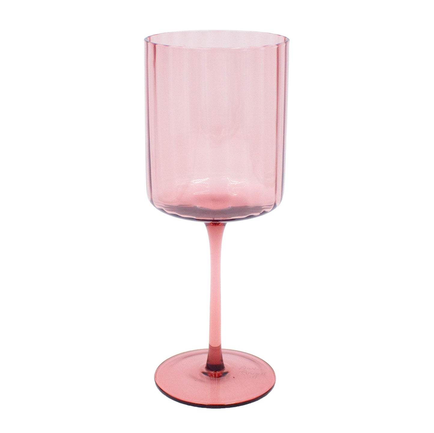 Darbie Angell Set of 4 Prismatic Lilac Wine Glasses