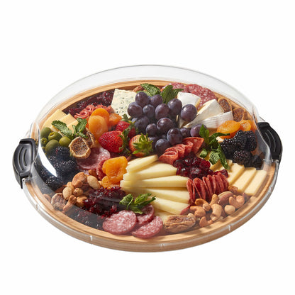 Farberware Build-A-Board ™ Cutting Board with Clear Locking Lid, 14 IN Round