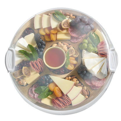 Farberware Build-A-Board ™ Cutting Board with Clear Locking Lid, 14 IN Round