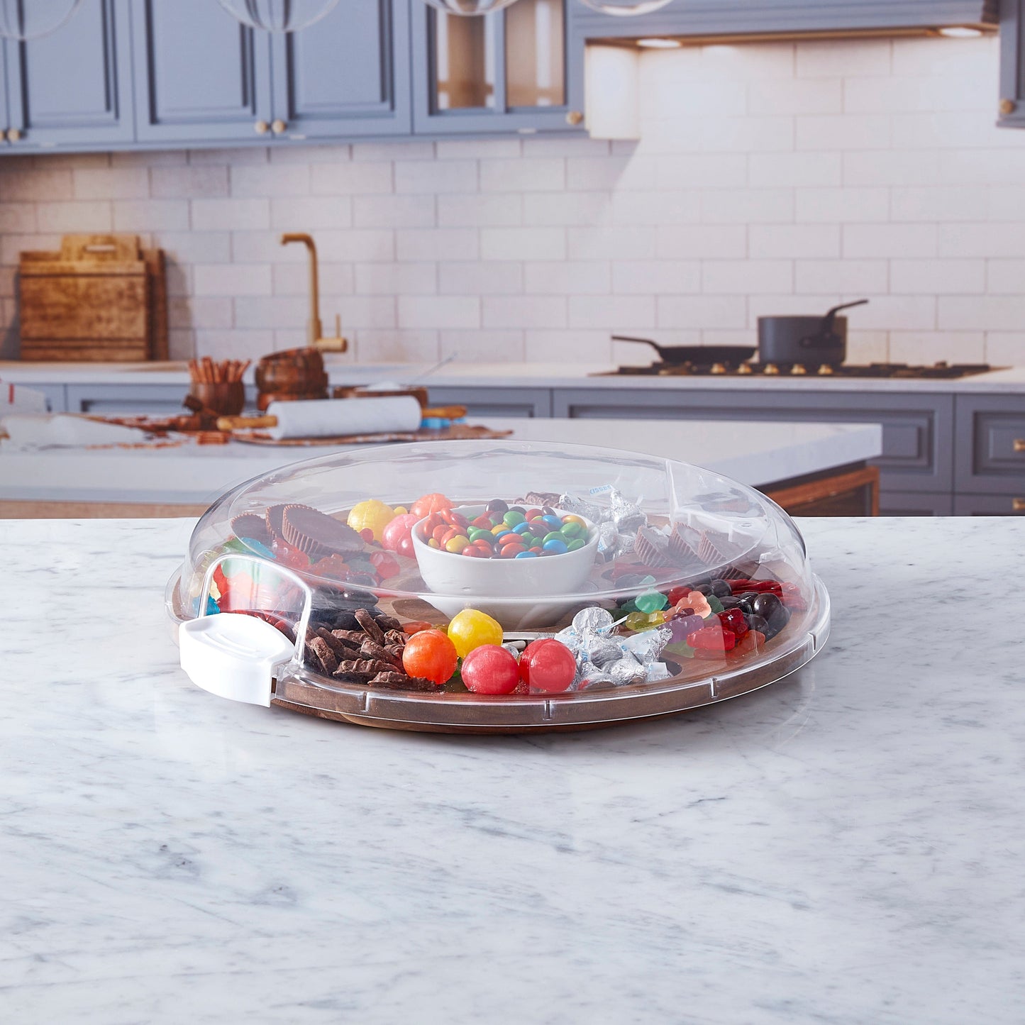 Farberware Build-A-Board ™ Cutting Board with Clear Locking Lid, 14 IN Round