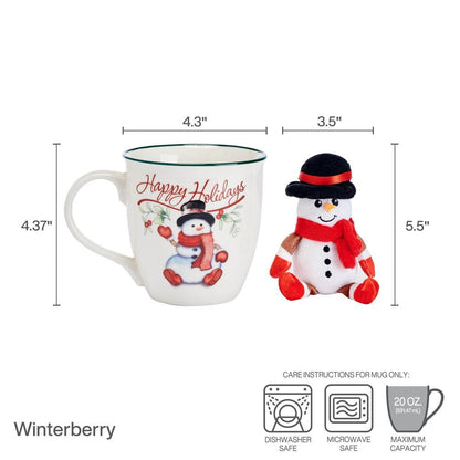 Winterberry® Mug with Snowman Ornament