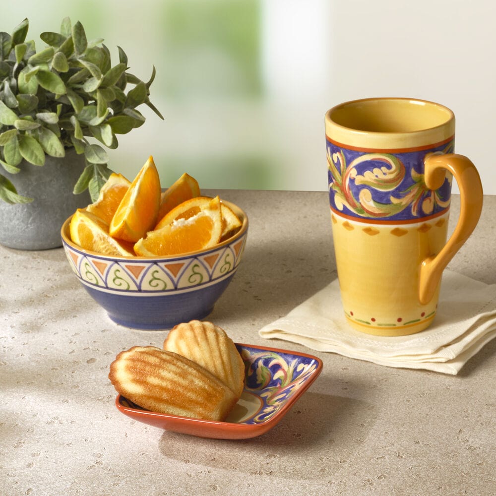 Villa della Luna® Square Ceramic Wine Tapas Plate