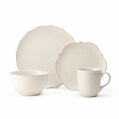 Chateau Cream 32 Piece Dinnerware Set, Service for 8
