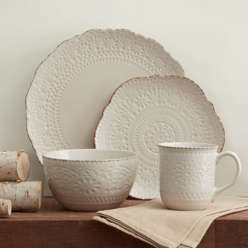 Chateau Cream 32 Piece Dinnerware Set, Service for 8