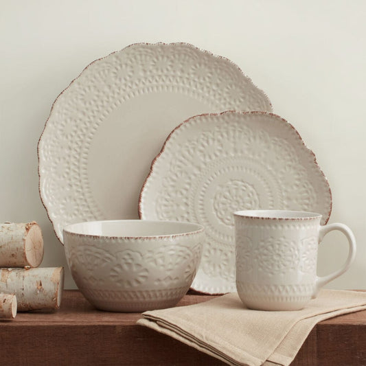 Chateau Cream 32 Piece Dinnerware Set, Service for 8