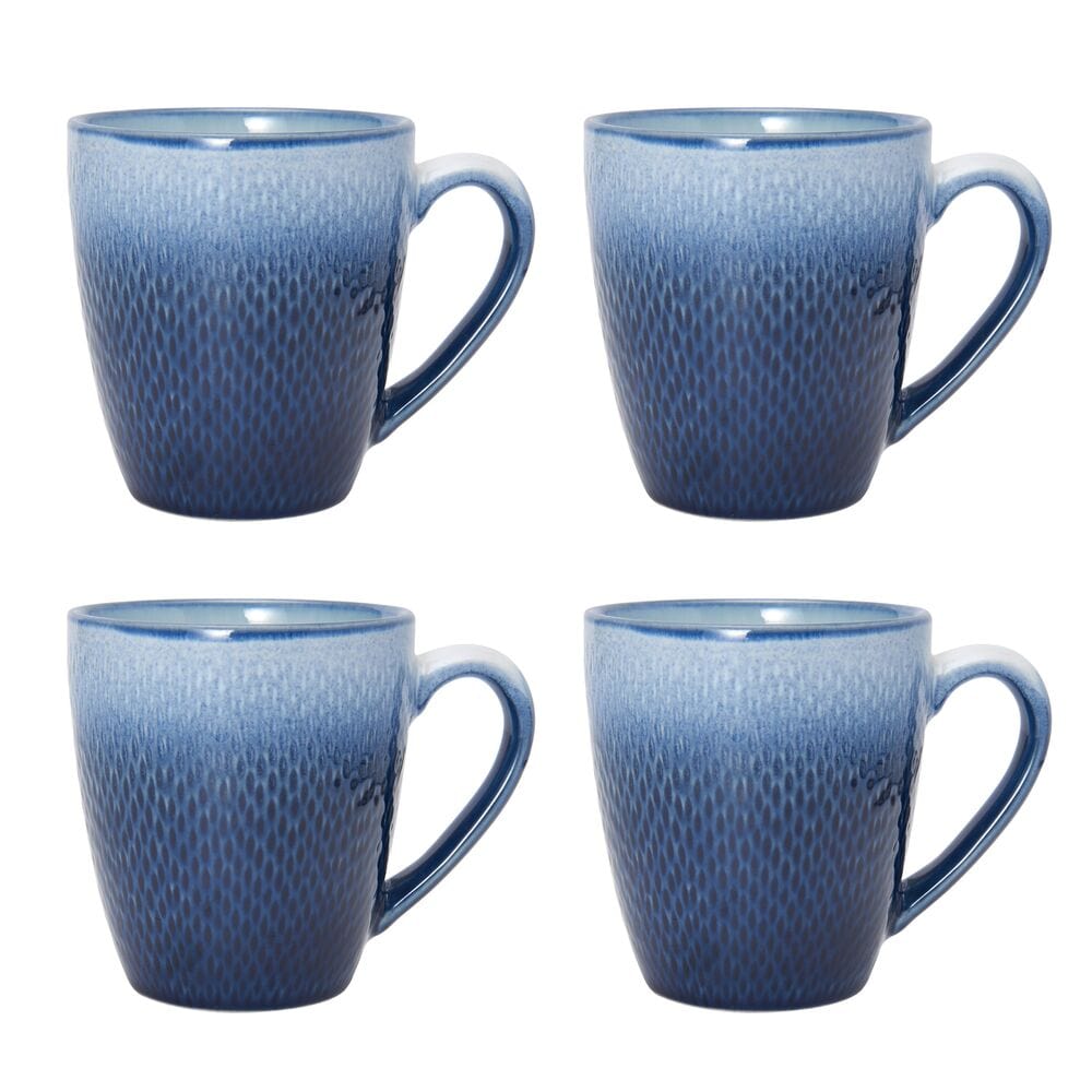 Eclipse Blue 16 Piece Dinnerware Set, Service for 4
