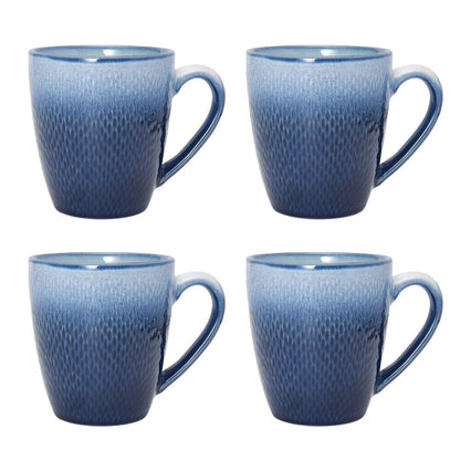 Eclipse Blue 16 Piece Dinnerware Set, Service for 4