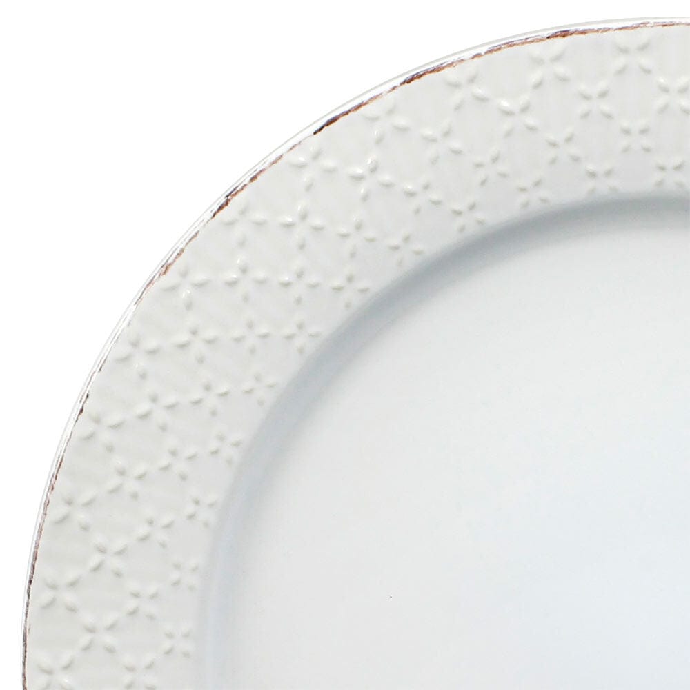 French Lace White Dinnerware Set
