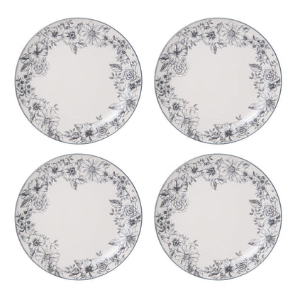 Gabriela Gray 16 Piece Dinnerware Set, Service for 4