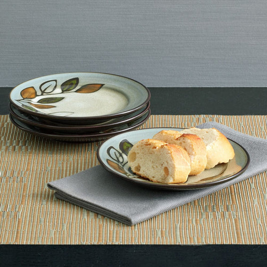 Rustic Leaves Set of 4 Appetizer Plates