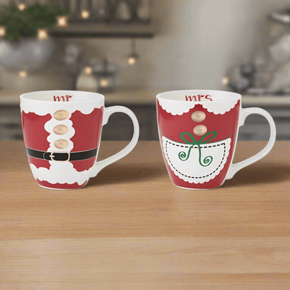 Mr. & Mrs. Santa Claus Set of 2 Mugs