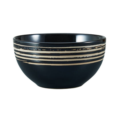 Bryson Black 16 Piece Dinnerware Set, Service for 4