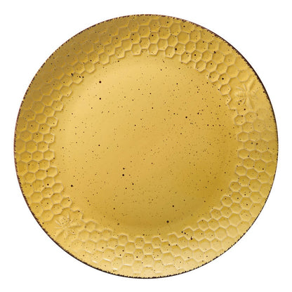 Bumble Bee Yellow 16 Piece Dinnerware Set, Service for 4