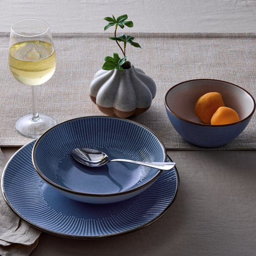 Arlie Blue 12 Piece Pasta Dinnerware Set, Service for 4