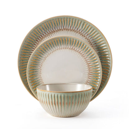 Hensley Green 12 Piece Dinnerware Set, Service for 4