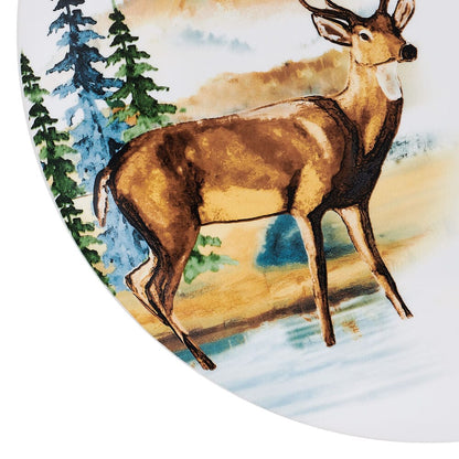 Woodland Animals 12 Piece Dinnerware Set, Service for 4