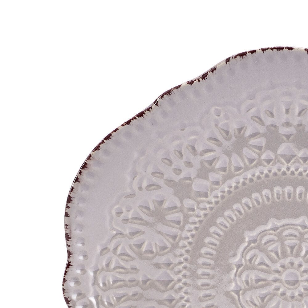 Chateau Smoke 12 Piece Dinnerware Set, Service for 4
