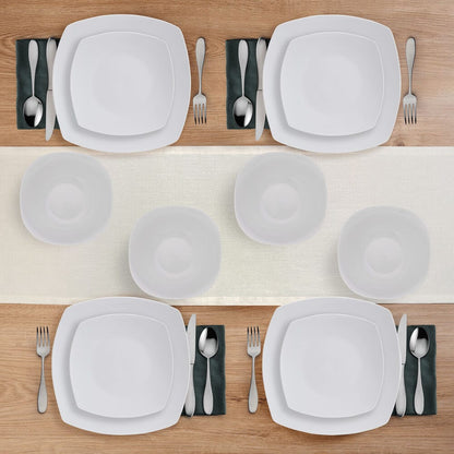 Tara 12 Piece Dinnerware Set, Service for 4