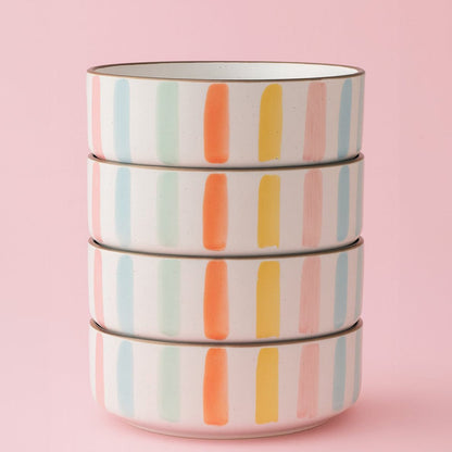 Darbie Angell Happy Spring Summer Set of 4 All Purpose Bowls