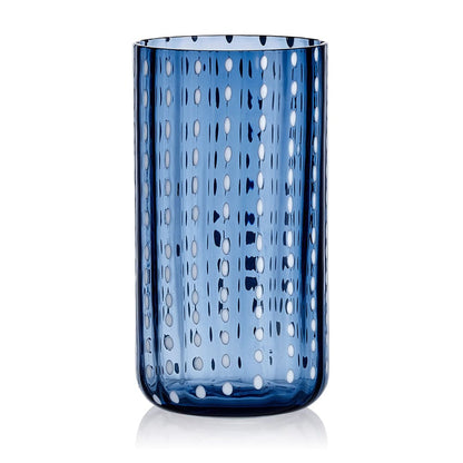 Darbie Angell Dappled Clouds Cobalt Set of 4 Highball Glasses