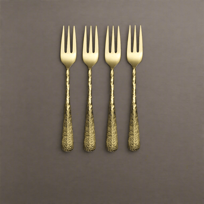 Sable Gold Set of 4 Appetizer Forks