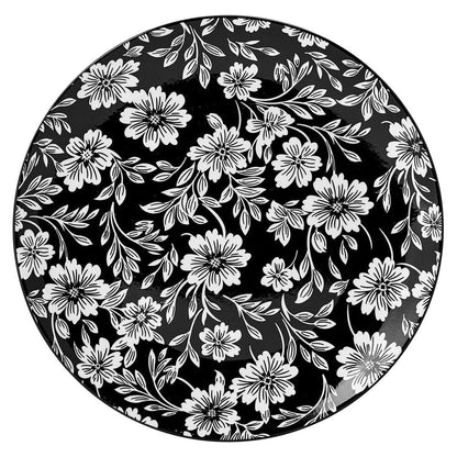 Midnight Blooms 12 Piece Dinnerware Set, Service for 4