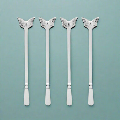Butterfly Set of 4 Stirrers
