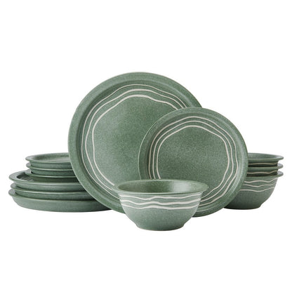 Nature's Pallet 12 Piece Dinnerware Set, Service for 4