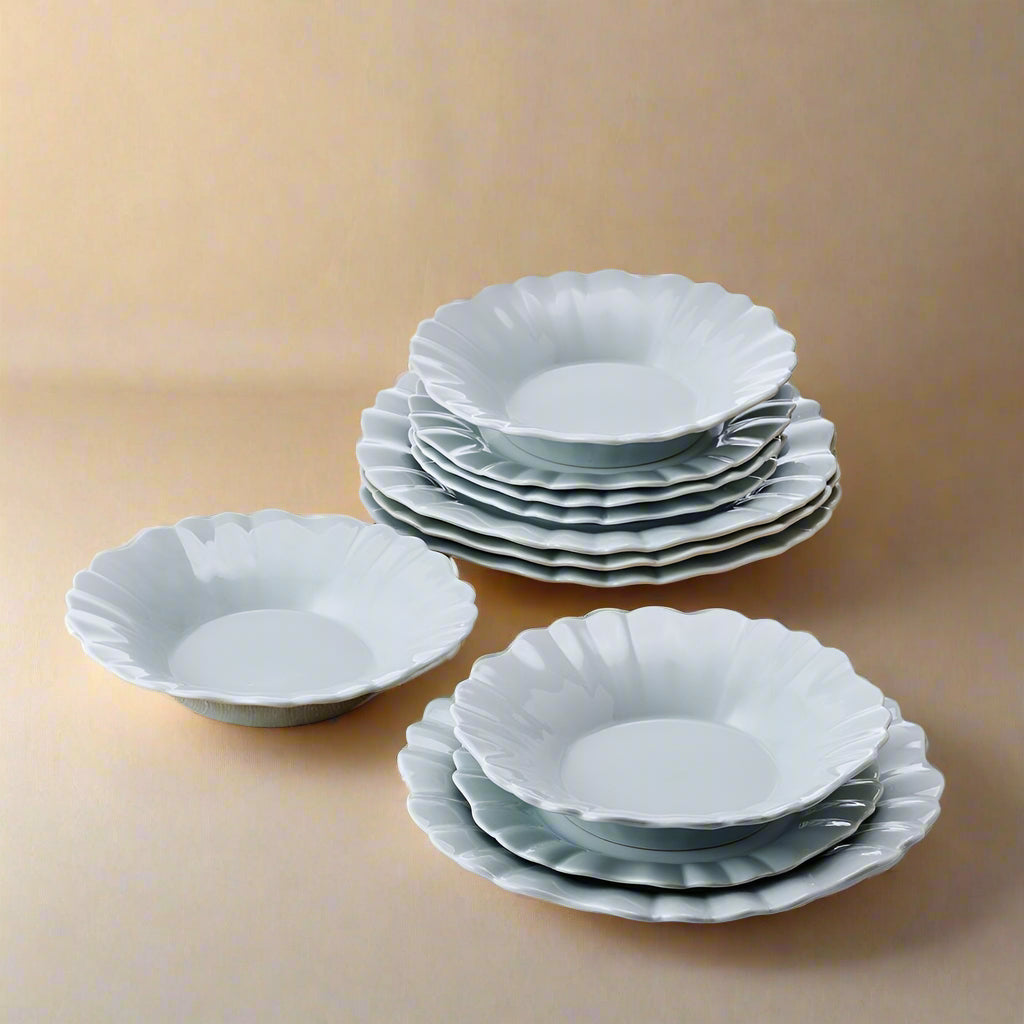 Graceful Petals 12 Piece Dinnerware Set, Service for 4