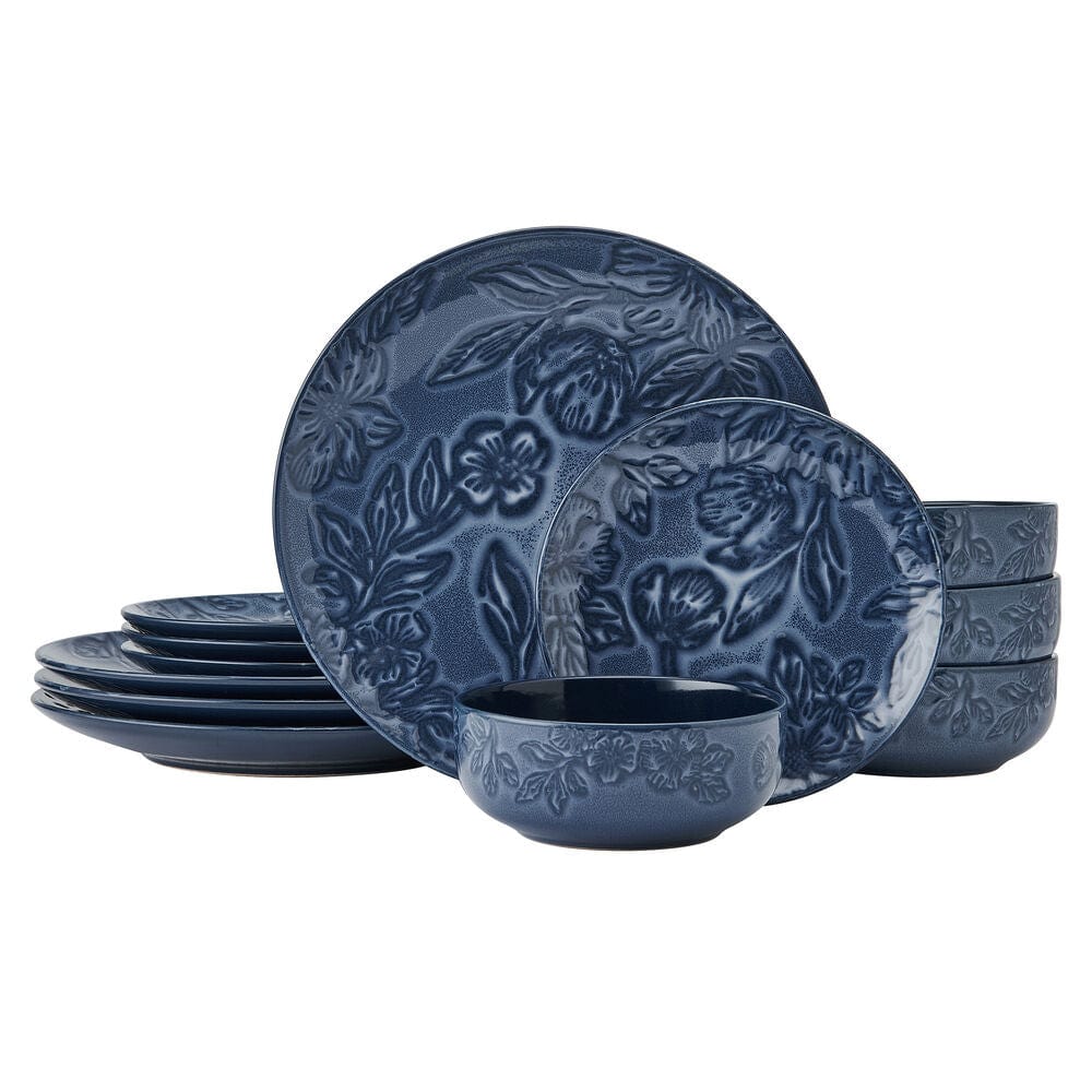 Garden Elegance 12 Piece Dinnerware Set, Service for 4