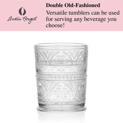 Darbie Angell Wanderlust Set of 4 Double Old Fashioned Glasses