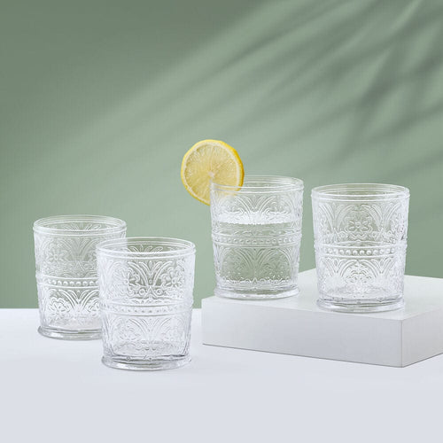 Darbie Angell Wanderlust Set of 4 Double Old Fashioned Glasses