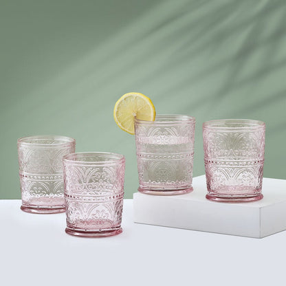 Darbie Angell Wanderlust Blush Set of 4 Double Old Fashioned Glasses