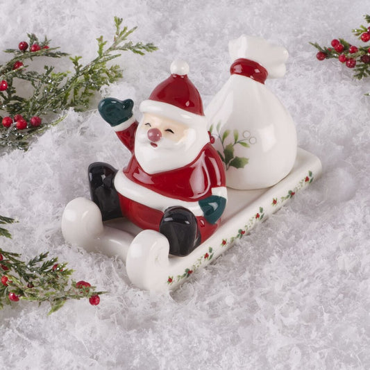 Winterberry® Santa Sled Salt and Pepper Set