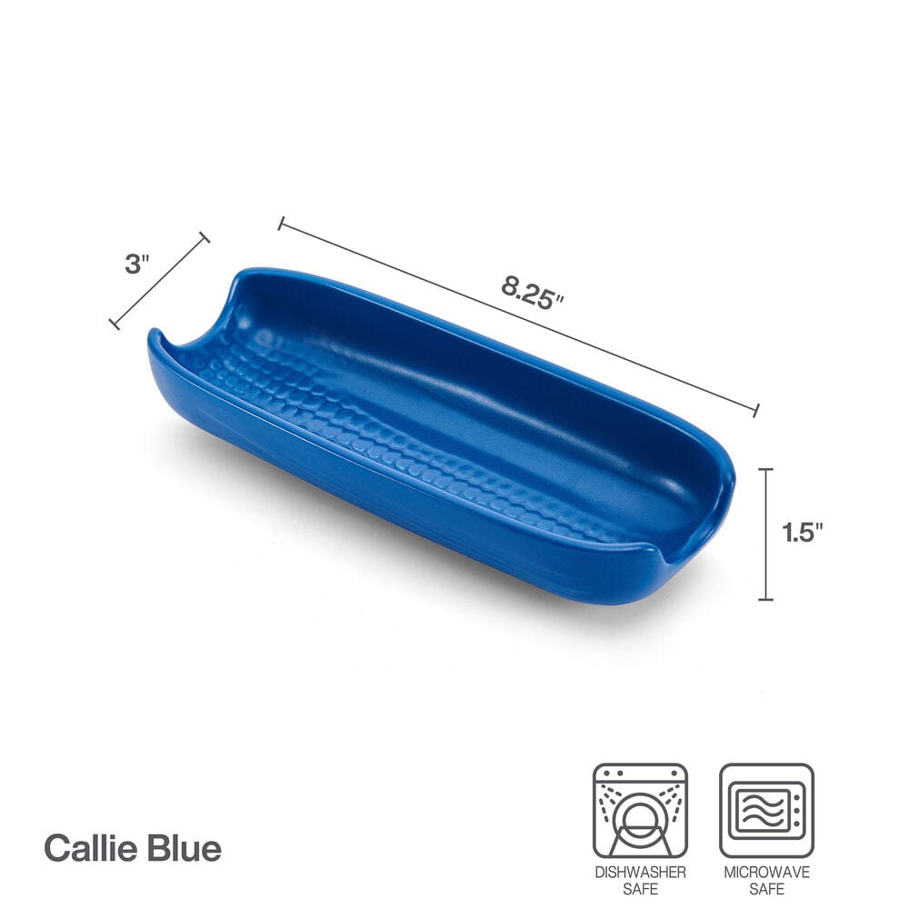 Callie Blue Set of 4 Corn Dishes
