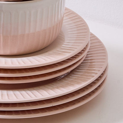 Darbie Angell Rising Up Blush 12 Piece Dinnerware Set, Service for 4