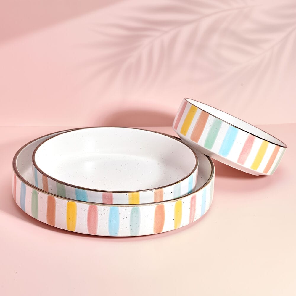 Darbie Angell Happy Spring Summer 9 Piece Bowl Set, Service for 3