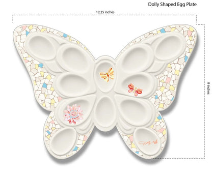 Dolly Parton Mosaic Butterfly Deviled Egg Tray