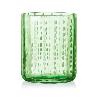 Darbie Angell Dappled Clouds Seafoam Set of 4 Double Old Fashioned Glasses
