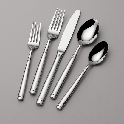 Stephanie Forged 42 Piece Flatware Set, Service for 8