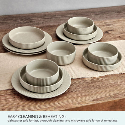 Tranquility 12 Piece Dinnerware Set, Service for 4