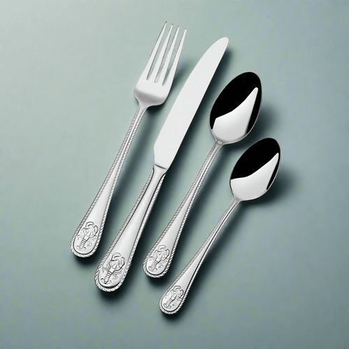 Lobster 16 Piece Flatware Set, Service for 4