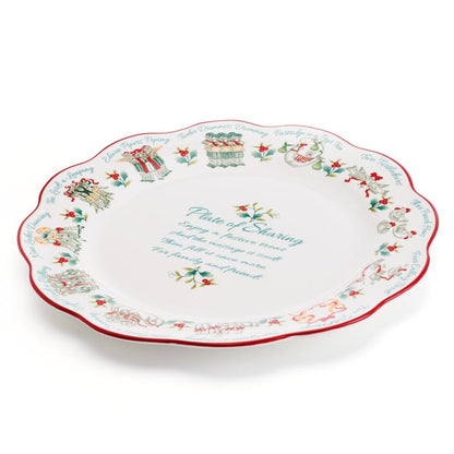 Winterberry® 12 Days Of Christmas Scalloped Sharing Plate