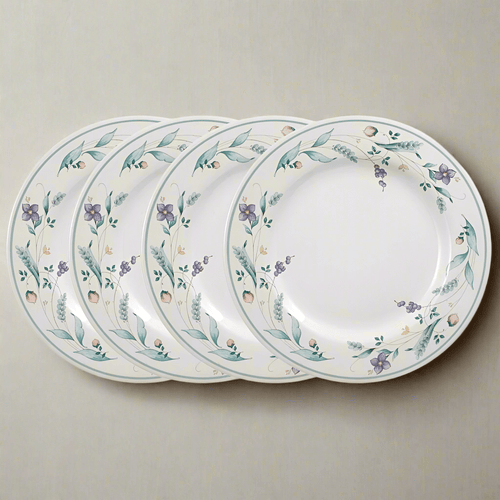 April Set of 4 Dinner Plates