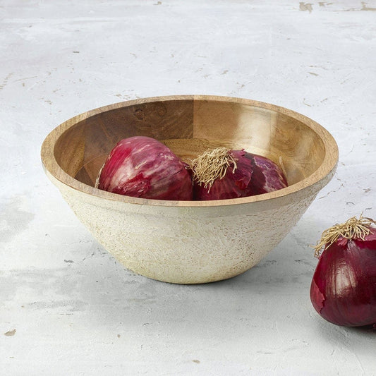 Fitz and Floyd Austin Craft Deep Serve Bowl, White