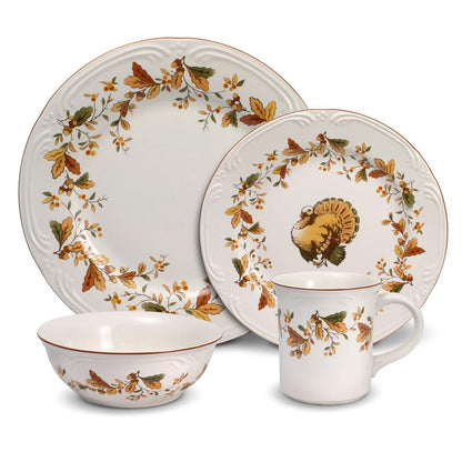 Autumn Berry 16 Piece Dinnerware Set, Service for 4