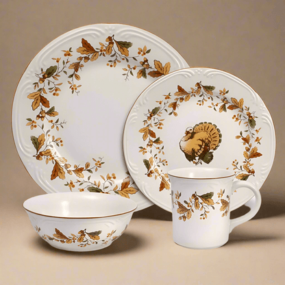 Autumn Berry 16 Piece Dinnerware Set, Service for 4