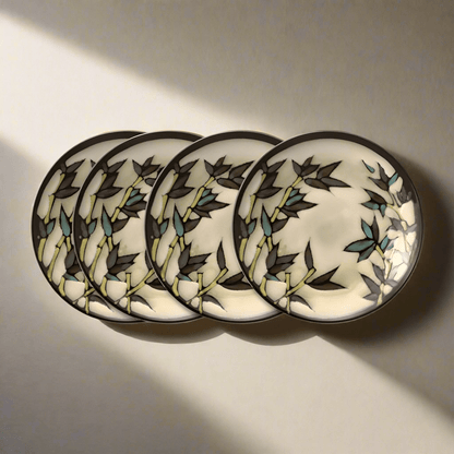 Belmont Set of 4 Round Stalks Salad Plates