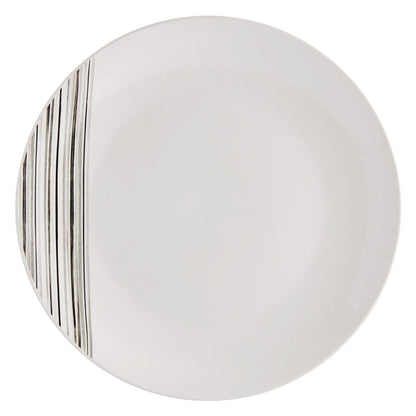 Brushed Lines 16 Piece Dinnerware Set, Service for 4