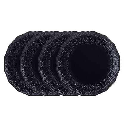 Chateau Midnight Set of 4 Dinner Plates